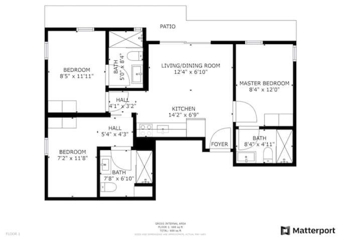 Aerie Apartments Miami Værelse billede